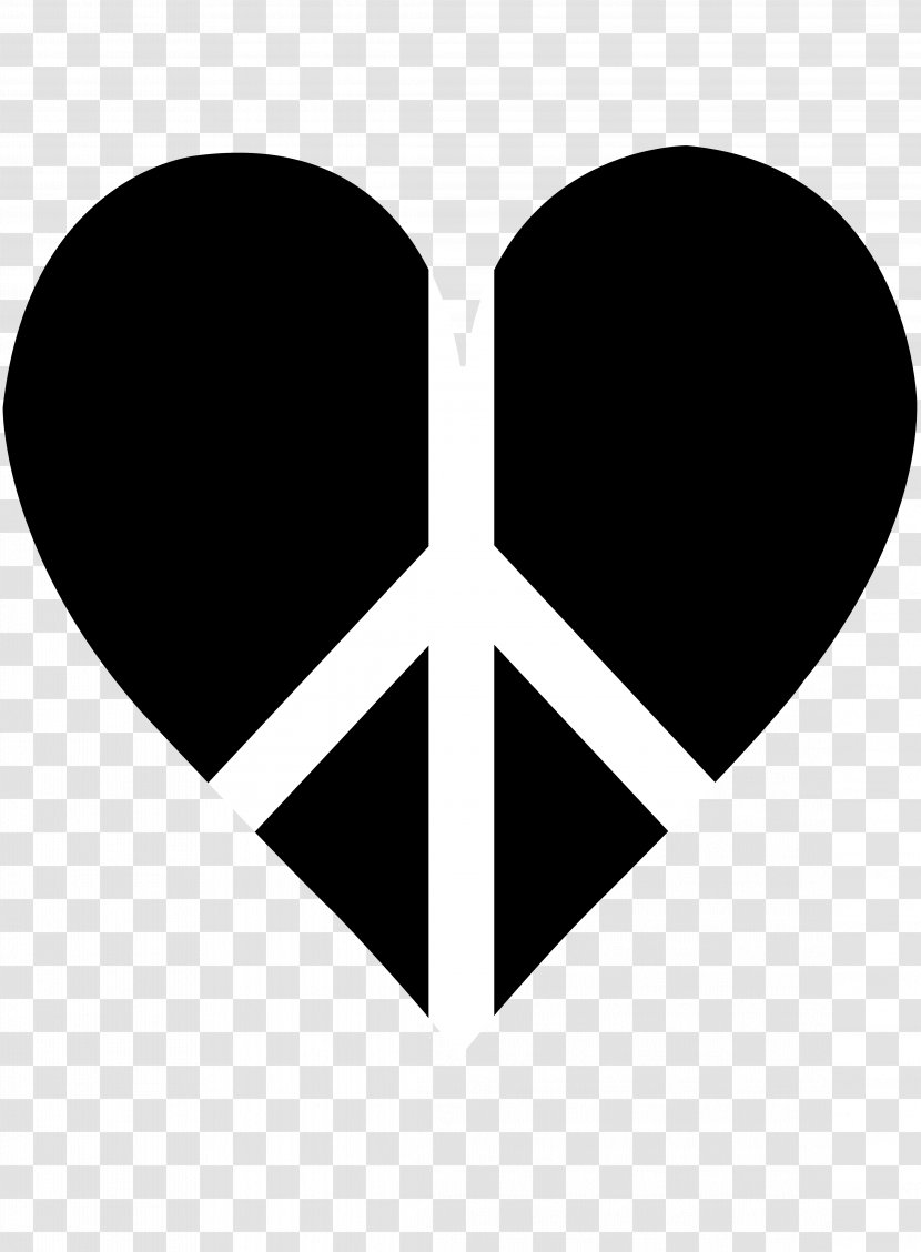 Peace Symbols Heart Clip Art - Sign - Symbol Transparent PNG