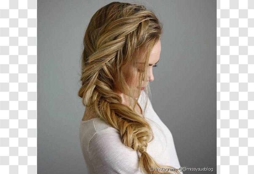 Long Hair French Braid Hairstyle - Permanents Straighteners Transparent PNG