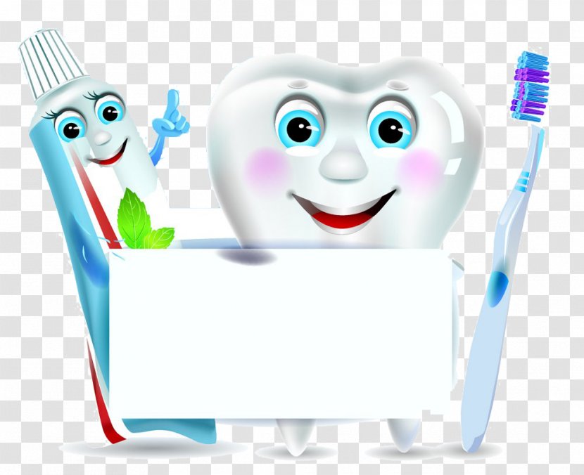 Toothpaste Toothbrush Clip Art - Heart - Cartoon Tooth Image Transparent PNG