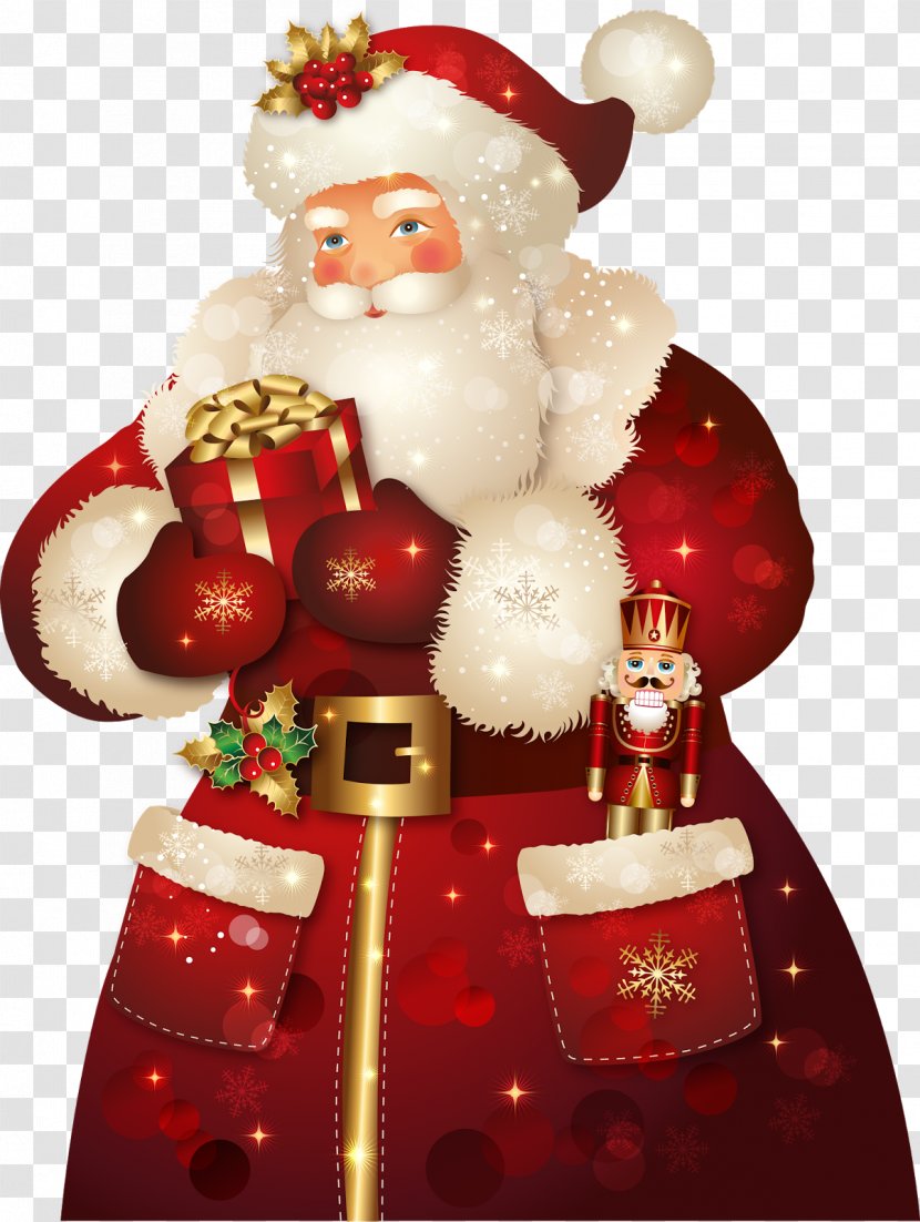 Ded Moroz Snegurochka Santa Claus Christmas Tree - Card - Saint Nicholas Transparent PNG
