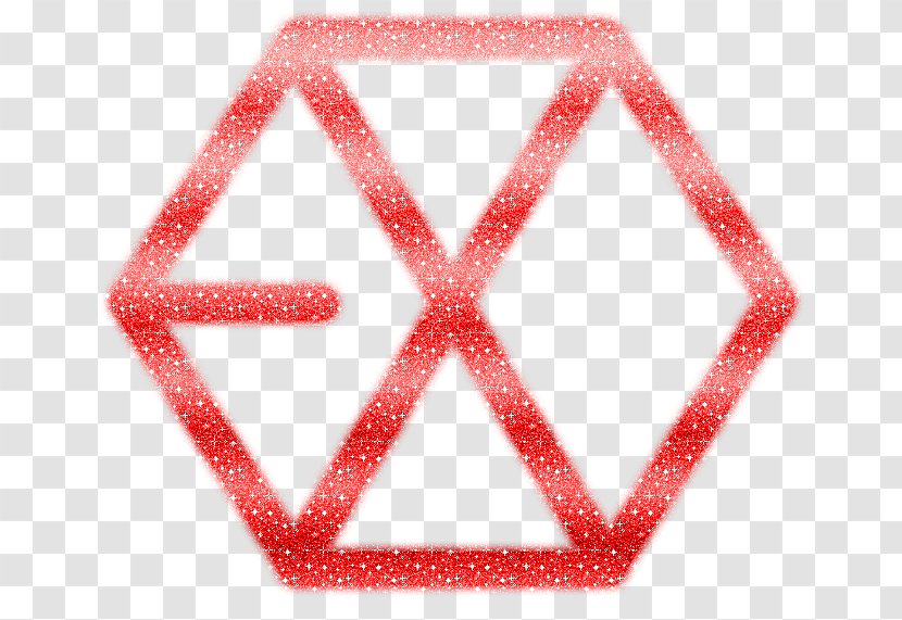 EXO Logo Overdose Miracles In December SM Town - Pink - Gliter Transparent PNG
