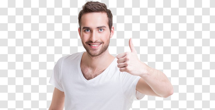 Thumb Signal Man Therapy - Facial Hair Transparent PNG