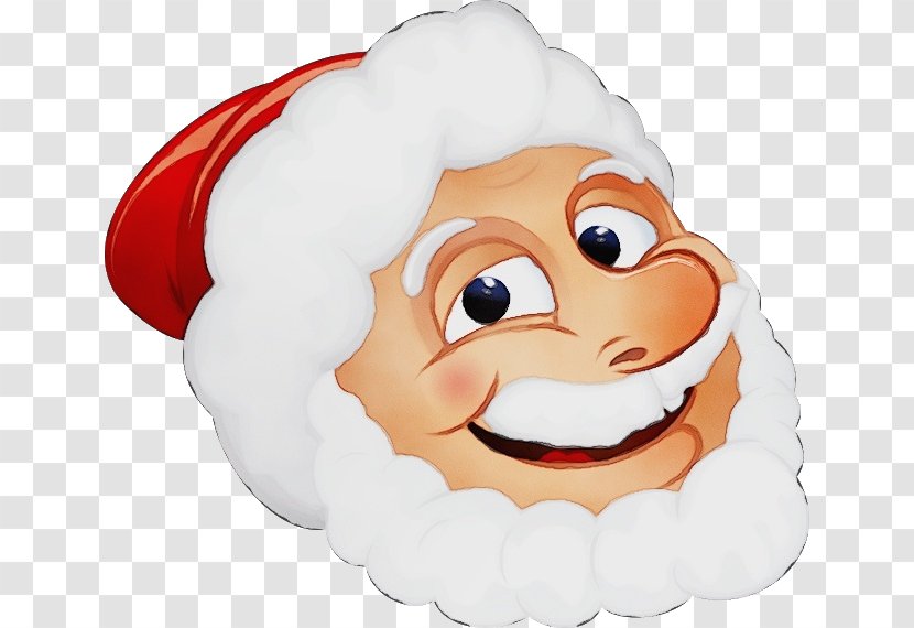 Santa Claus - Watercolor - Smile Transparent PNG