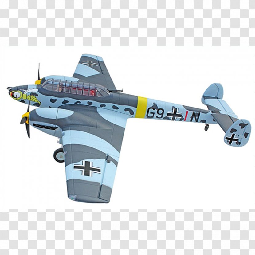 Messerschmitt Bf 110 Fighter Aircraft Airplane - Flap Transparent PNG