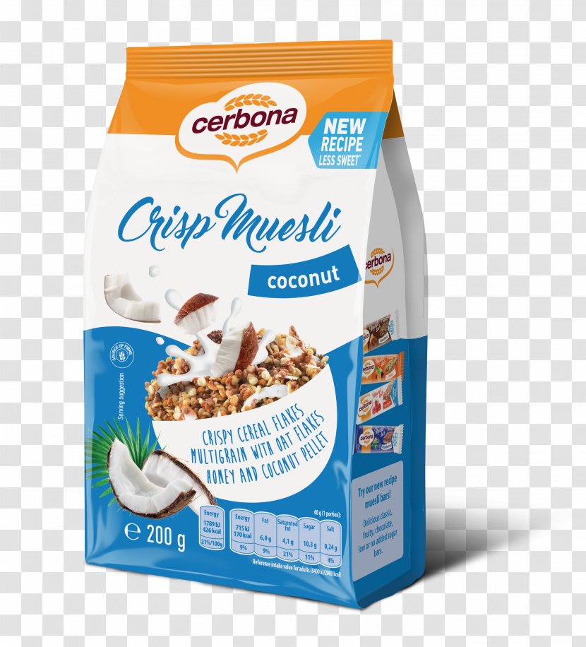 Muesli Breakfast Cereal Milk Honey Sugar - Raspberry - Coconut Flakes Transparent PNG