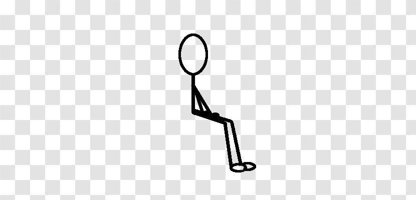 Stick Figure Manspreading Sitting Arm - Finger - Sit Down Transparent PNG