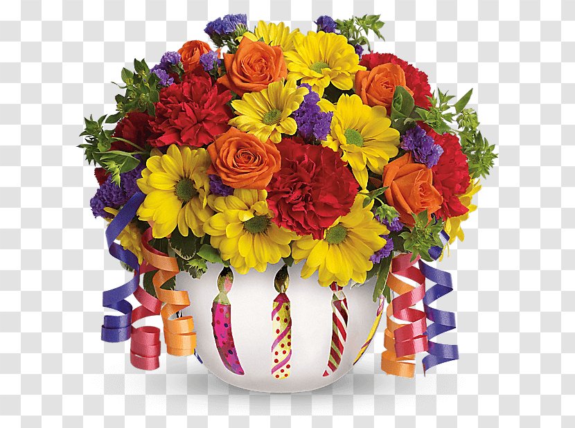 Teleflora Floristry Flower Delivery Birthday - Yellow Transparent PNG