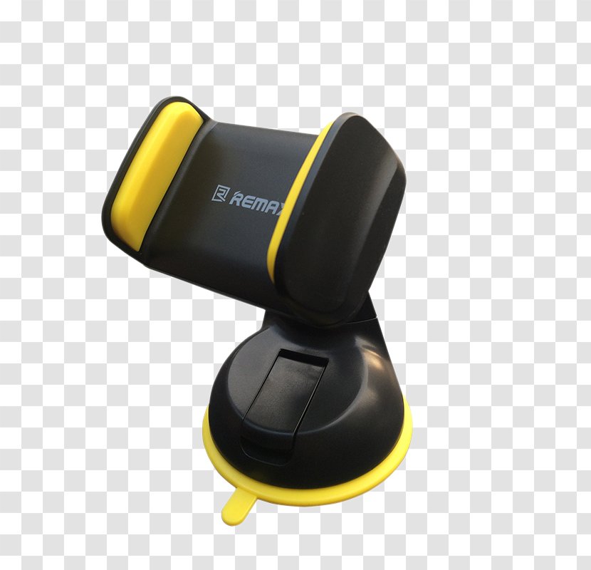 Car Yellow Mobile Phone Telephone - Adsorption Holder Transparent PNG