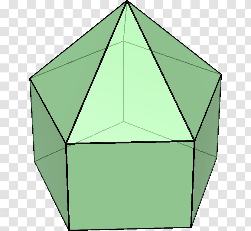 Elongated Pentagonal Pyramid Hexagonal Heptahedron - Prism Transparent PNG