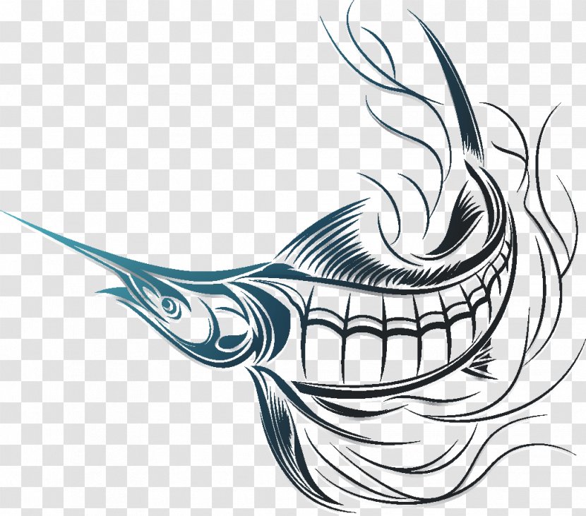 Swordfish Drawing Clip Art - Artwork - Design Transparent PNG