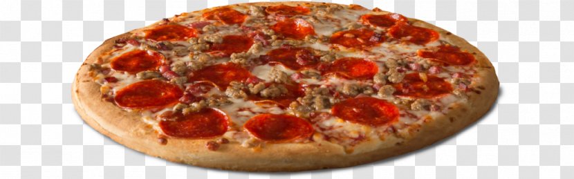 Sicilian Pizza Bacon Pepperoni Meat - Cheese Transparent PNG