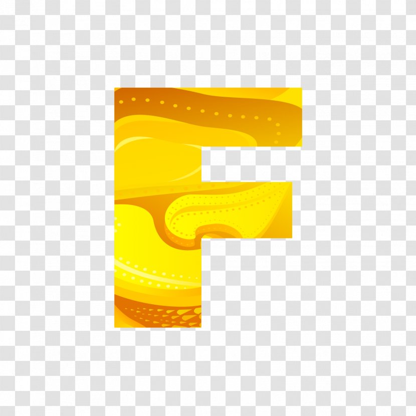Letter F Font - Em - Golden Letters Transparent PNG