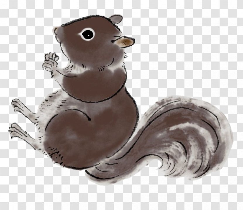 Squirrel Watercolor Painting Drawing - Painted Transparent PNG