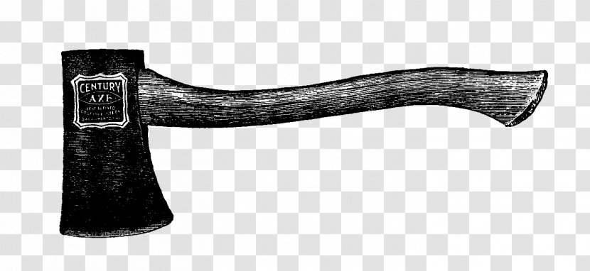 Hatchet Axe White - Black And Transparent PNG