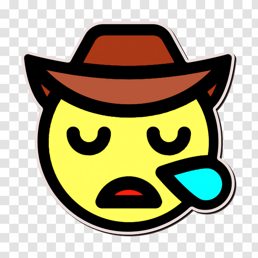 Smiley And People Icon Emoji Icon Cowboy Icon Transparent PNG