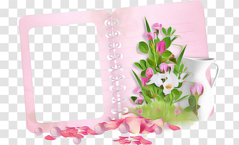 Background Pink Frame - Rectangle - Plant Picture Transparent PNG