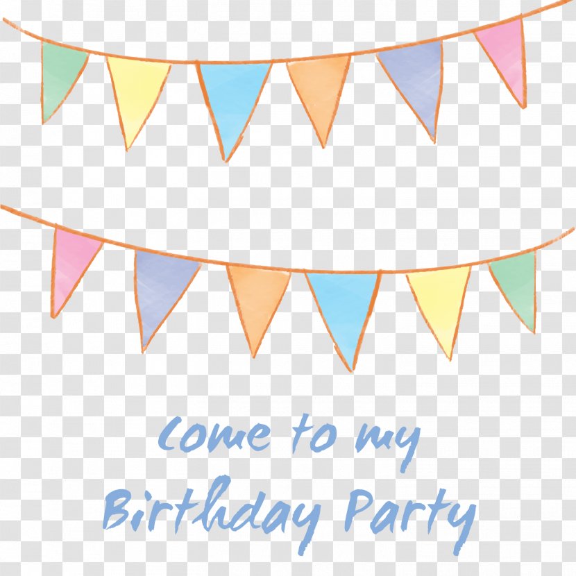 Party Birthday Clip Art - Yellow - Decoration Material Transparent PNG