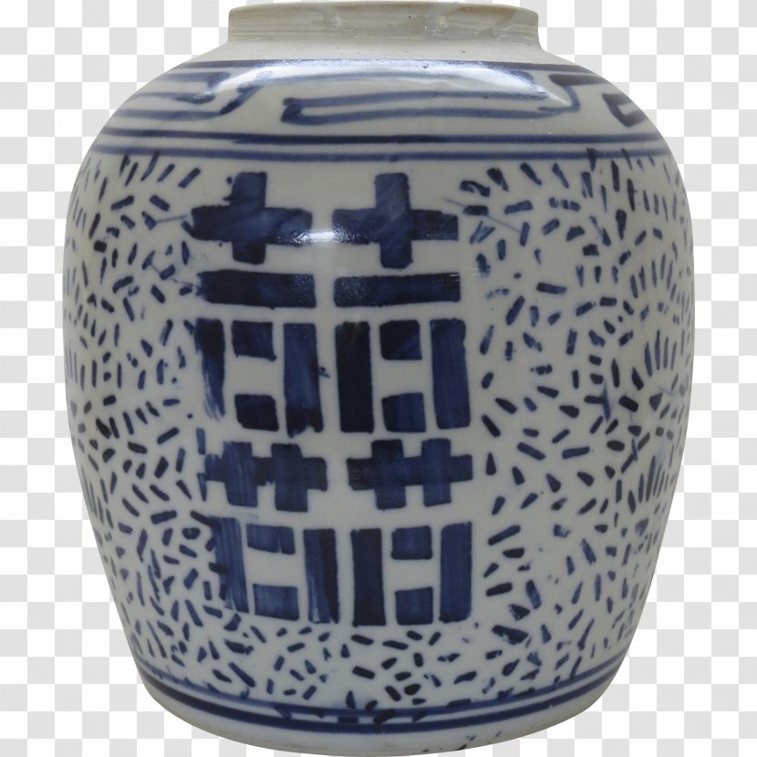 Blue And White Pottery Chinese Ceramics Porcelain - Cobalt - Jar Transparent PNG
