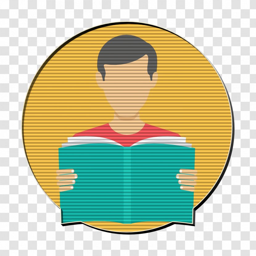 Reading Icon Student Education - Cartoon Yellow Transparent PNG