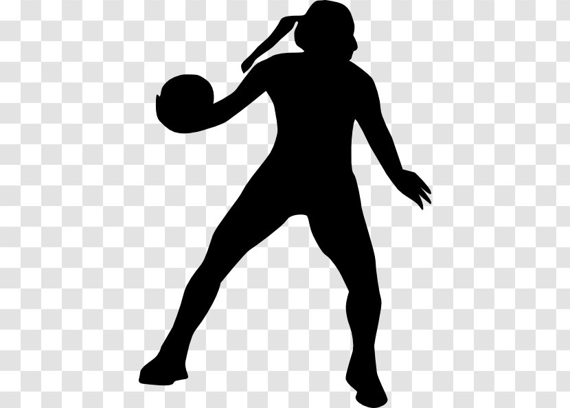 Wales National Netball Team Sport Clip Art - Black - Clipart Transparent PNG