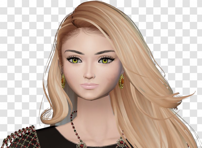 Blond Barbie Brown Hair - Frame Transparent PNG