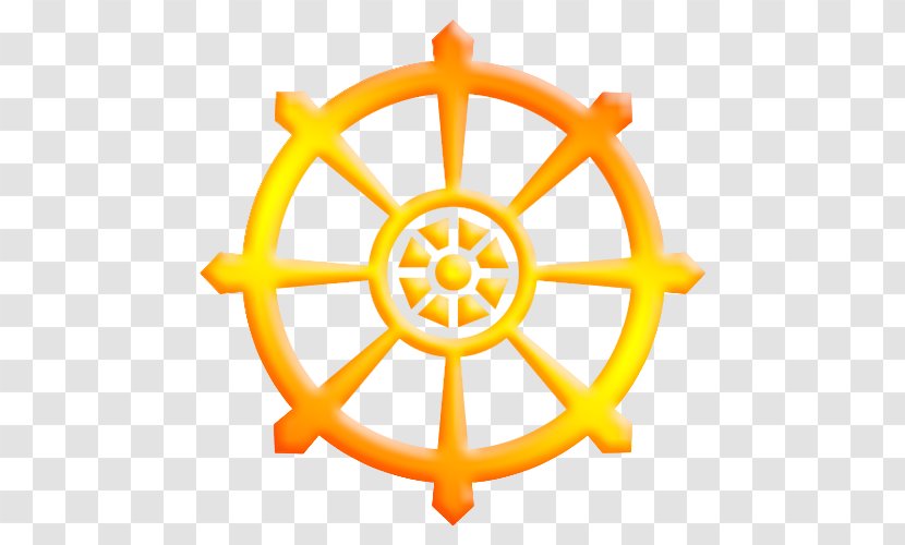 Dharmachakra Buddhism Buddhist Symbolism - Symmetry - Wheel Of Dharma Transparent PNG