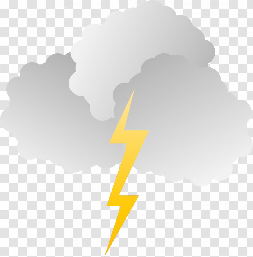 Lightning Cloud Thunderstorm Clip Art - Man Cliparts Transparent PNG