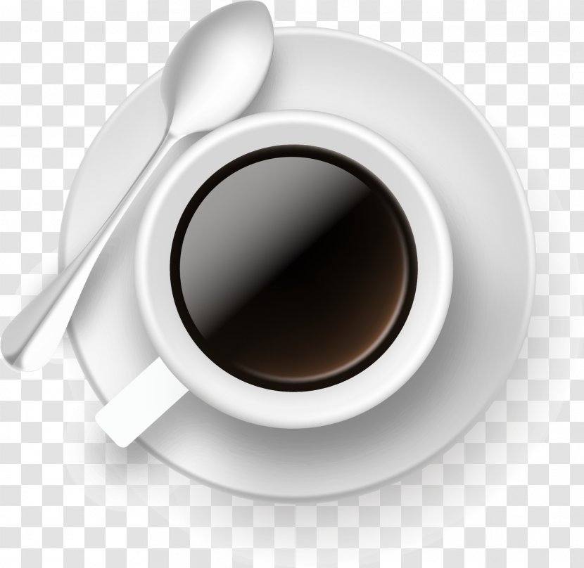 White Coffee Ristretto Cup Cafe - Caffeine Transparent PNG