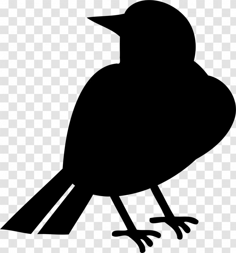 Clip Art - Monochrome - Bird Silhoutte Transparent PNG