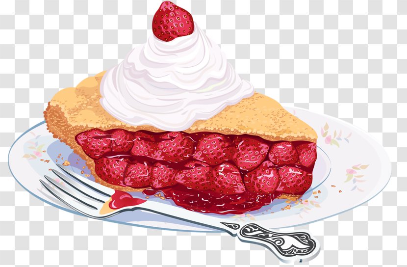 Strawberry Pie Teacake Cupcake - Cuisine - Tea Transparent PNG