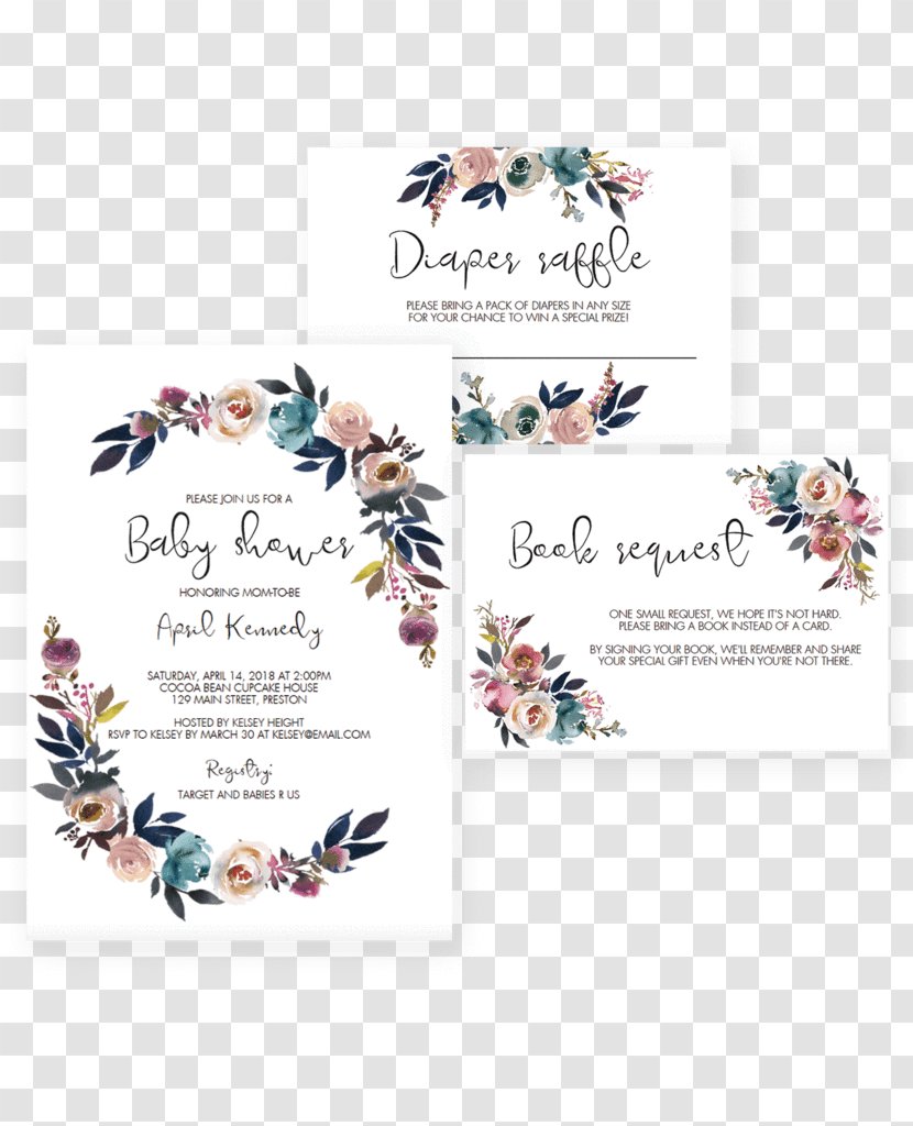 Baby Shower Wedding Invitation Convite Party Boho-chic - Text - Announcement Card Transparent PNG