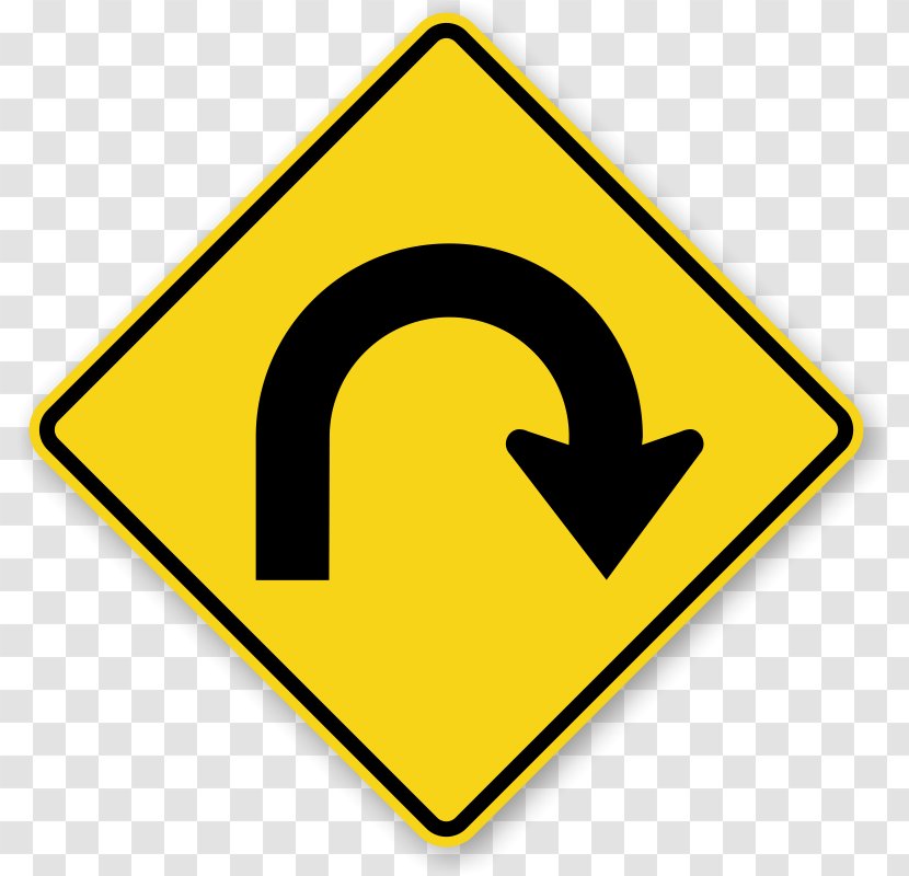 U-turn Traffic Sign Warning Clip Art - Triangle - Road Transparent PNG