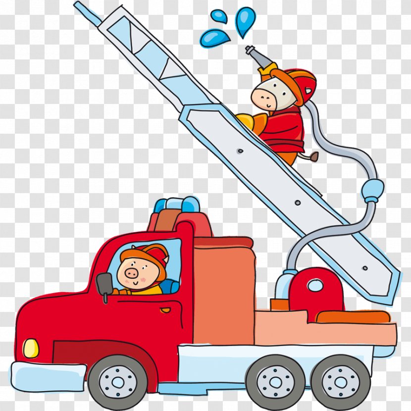 Firefighter Child Fire Engine Department Car Transparent PNG