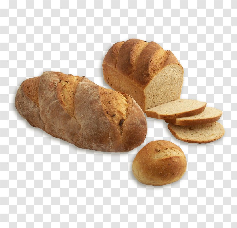 Rye Bread Pandesal Baguette Brown - Loaf Transparent PNG