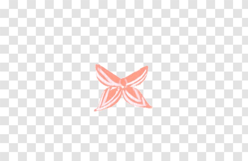 Butterfly Pink M Bow Tie Line Font - Moth - Rifle-paper-co Transparent PNG