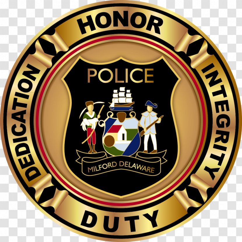 Dover Milford Police Department Officer Arrest - Logo - Disorderly Transparent PNG