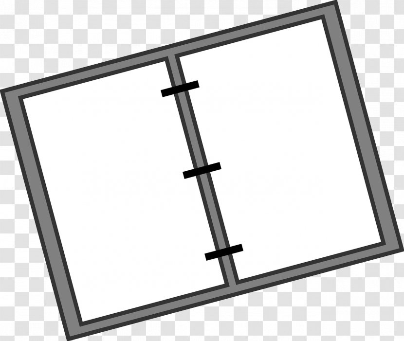 Ring Binder Paper Notebook Clip Art - Rectangle - Gray Folder Transparent PNG