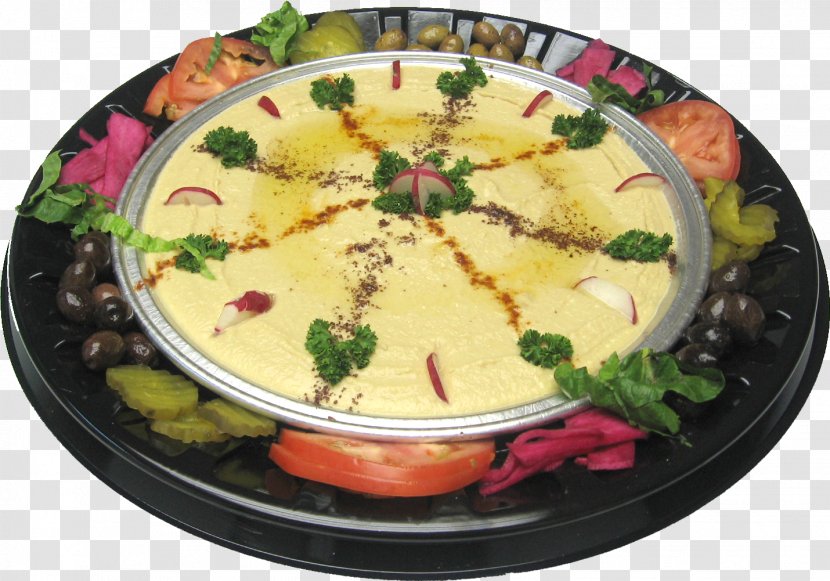 Indian Cuisine Hummus Baba Ghanoush Pita Vegetarian - Serveware - Fruit And Vegetable Salad Transparent PNG