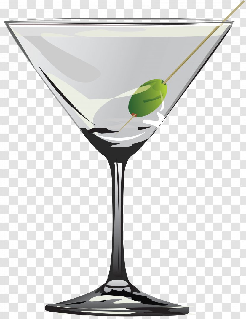 Cocktail Garnish Martini Wine Glass - Champagne Transparent PNG