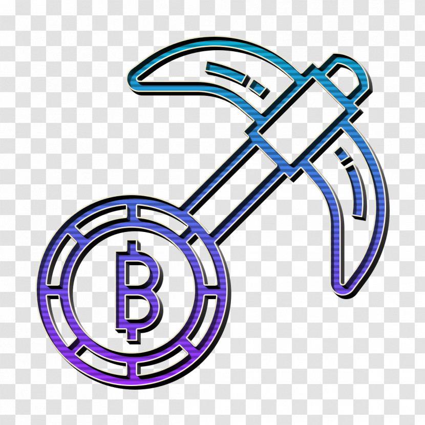 Blockchain Icon Bitcoin Icon Mining Icon Transparent PNG