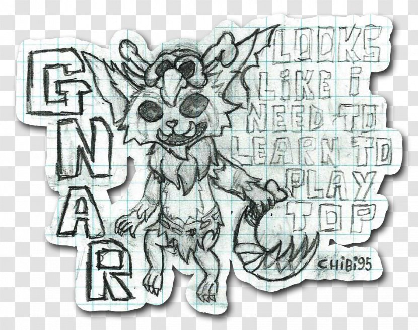 Canidae Dog Visual Arts Sketch - Drawing - League Of Legends Gnar Transparent PNG