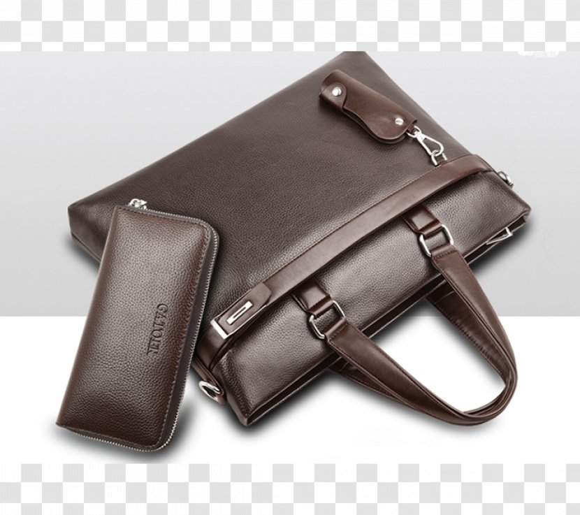Handbag Messenger Bags Leather Wallet - Brown Transparent PNG