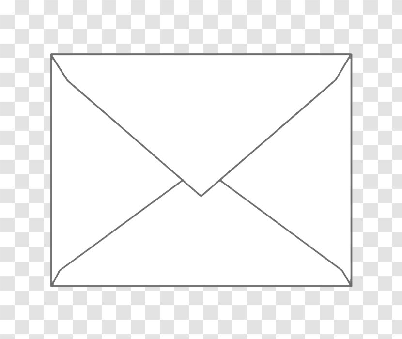 Paper White Triangle Area - Envelopes Pictures Transparent PNG