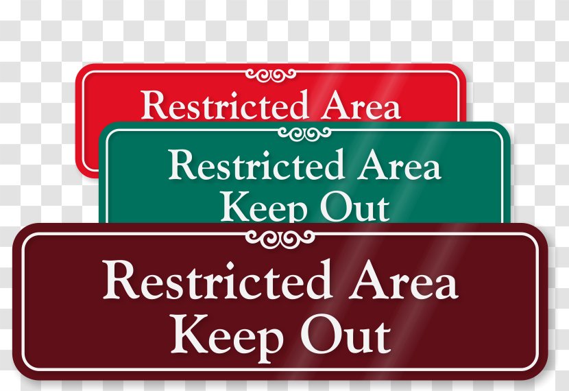 Signage Information Sign Solicitation - Banner - Restricted Area Transparent PNG