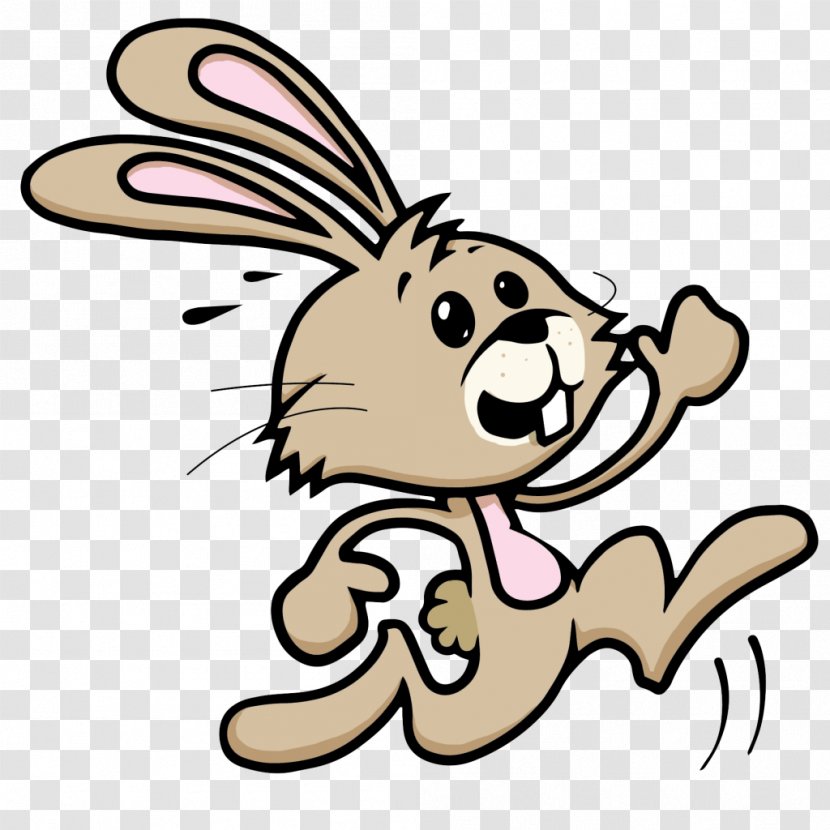 Rabbit Gibibit Running Clip Art - Fiction Transparent PNG