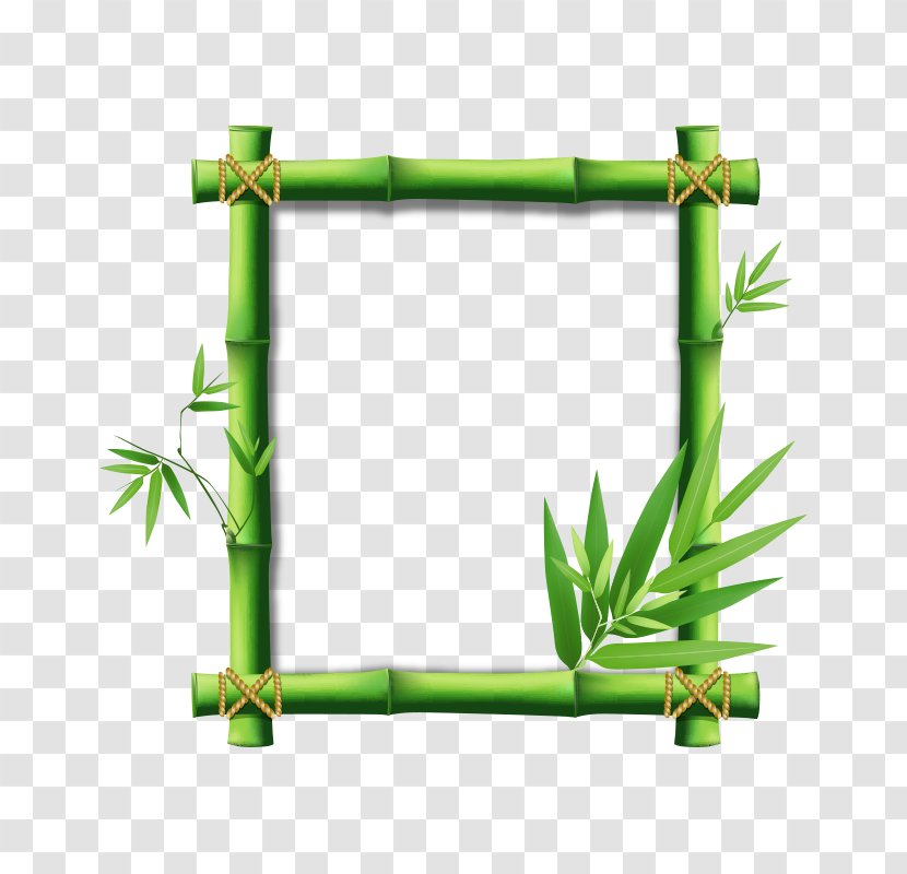 Bamboo Picture Frame Clip Art - Grass - Bamboo,natural Transparent PNG