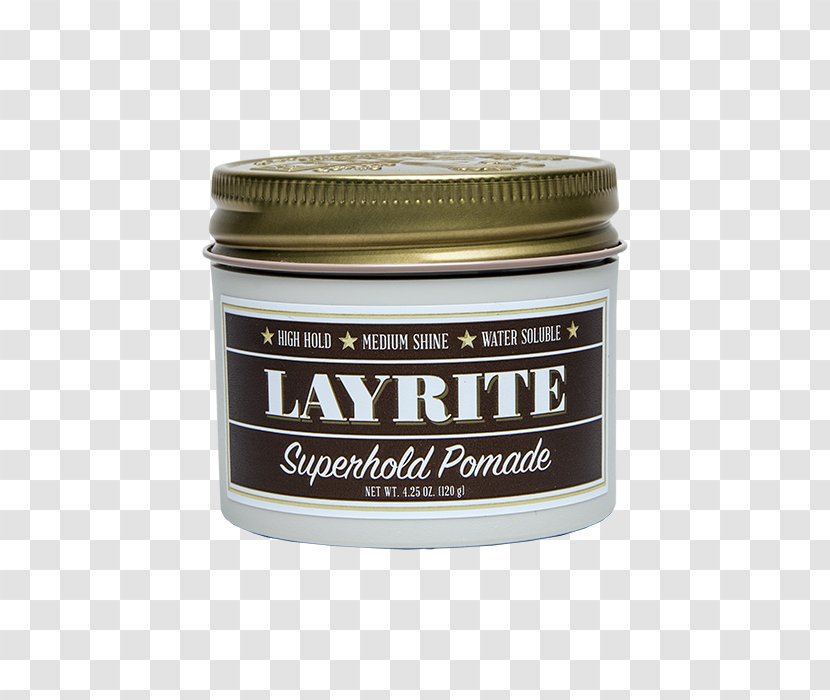 Layrite Pomade Hair Styling Products Gel Original Deluxe - Wax - Jar Transparent PNG