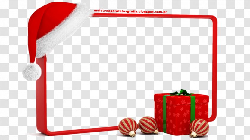 Santa Claus Christmas Picture Frames Gift Clip Art - MOLDURA Transparent PNG