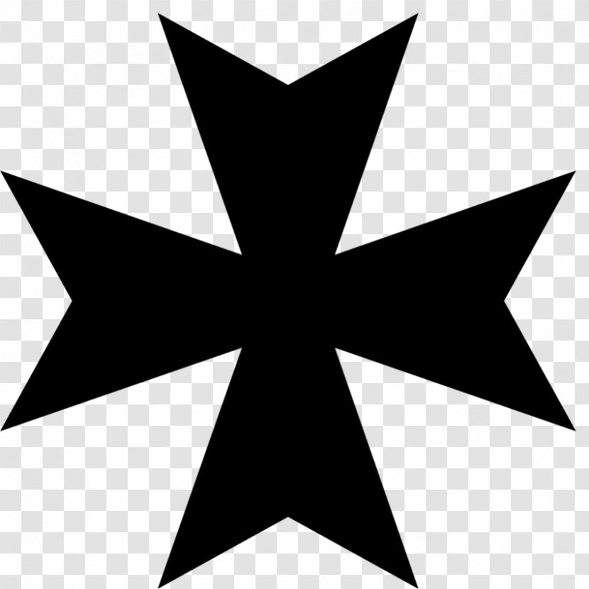 Knights Templar Jerusalem Cross Symbol Crusades - Monochrome Transparent PNG