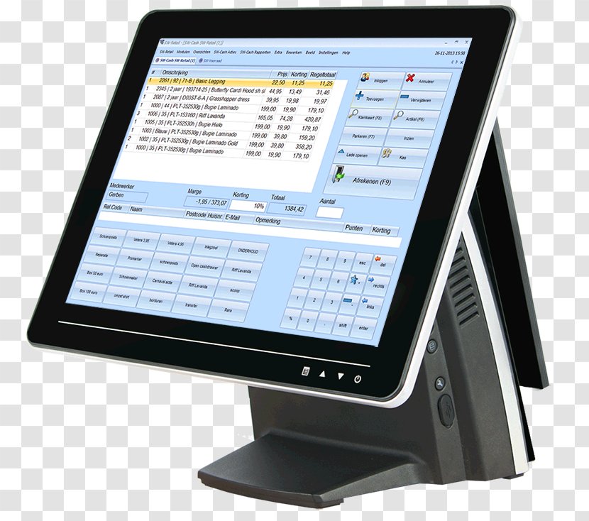 Point Of Sale Cash Register Retail Computer Erply - Mobile Device Transparent PNG